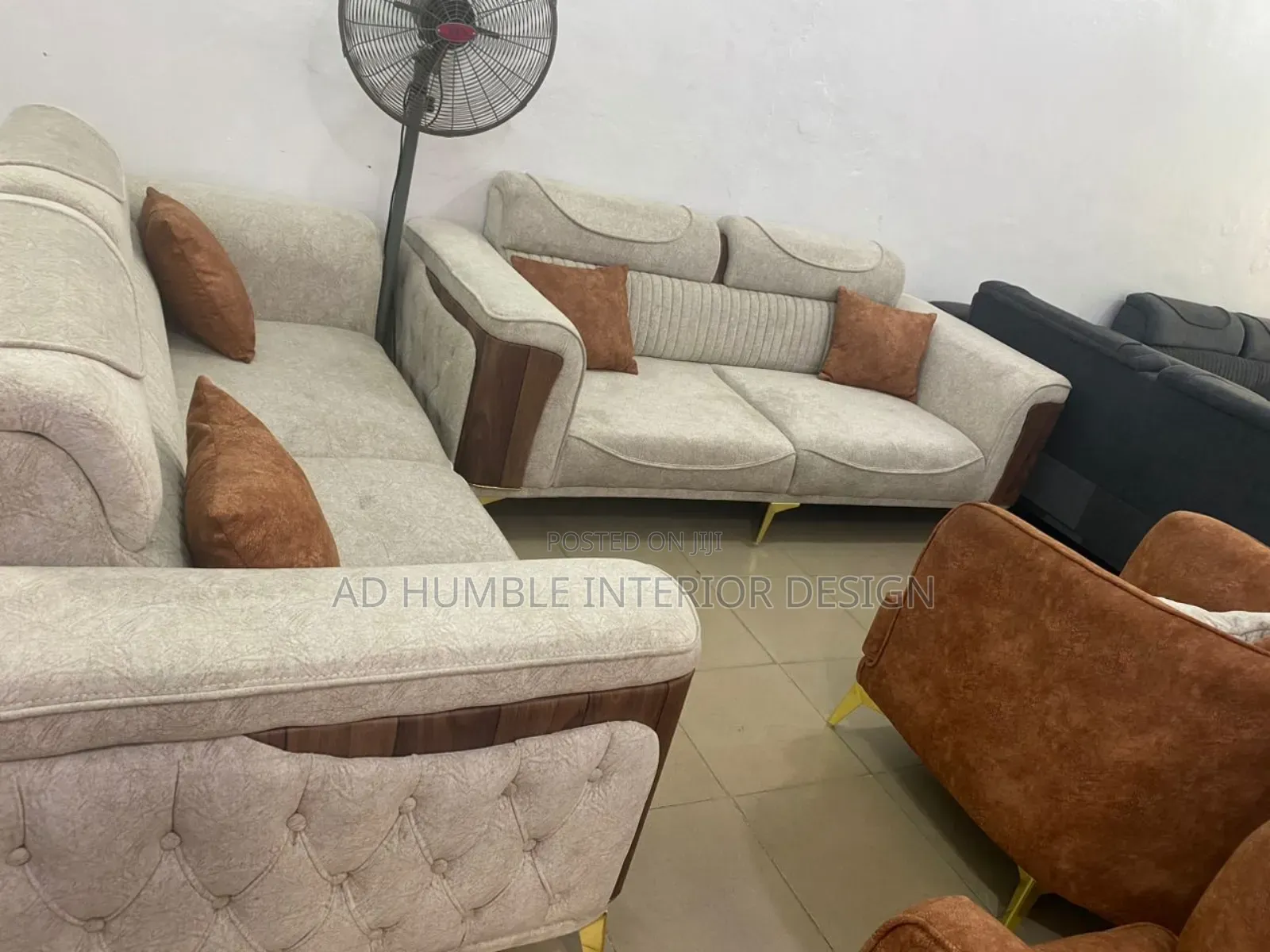 Cream 7 Sitter Sofa