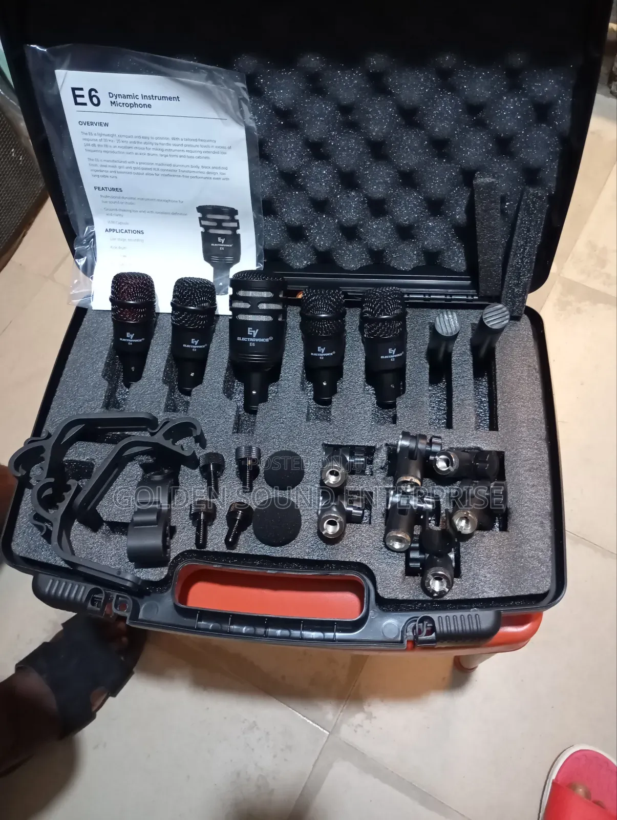 Ev Electrovoice Dynamic Instrument Microphone Drums KIT