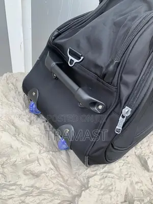 24 Inches Duffle Back Black With Trolley