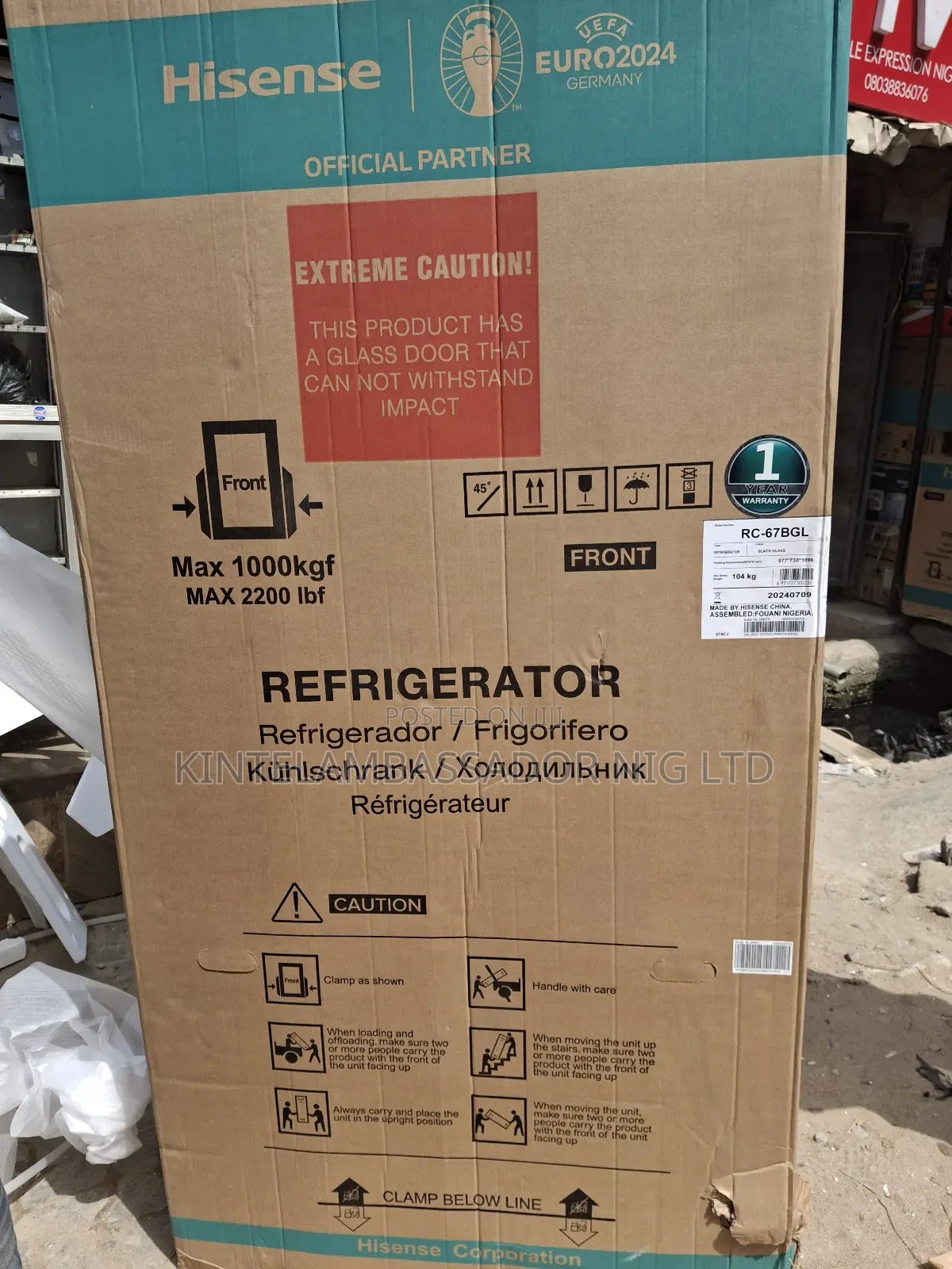 Double Door Fridge- RC-67BGL
