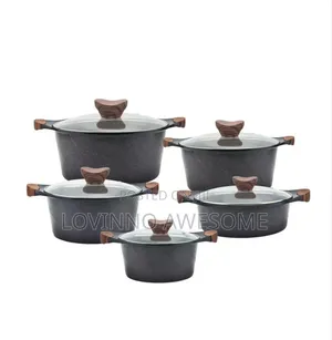 Photo - 10pcs MBH Exclusive Die-Casting Granite Cookware Pot Set