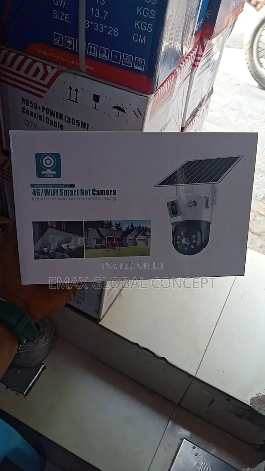 V380 Dual Lens Camera Using Sim Card 4g