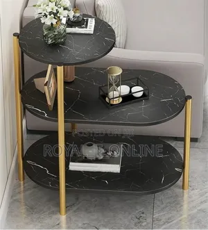 Marble Coffee Table in Abuja. 3 Layers Display Rack Table
