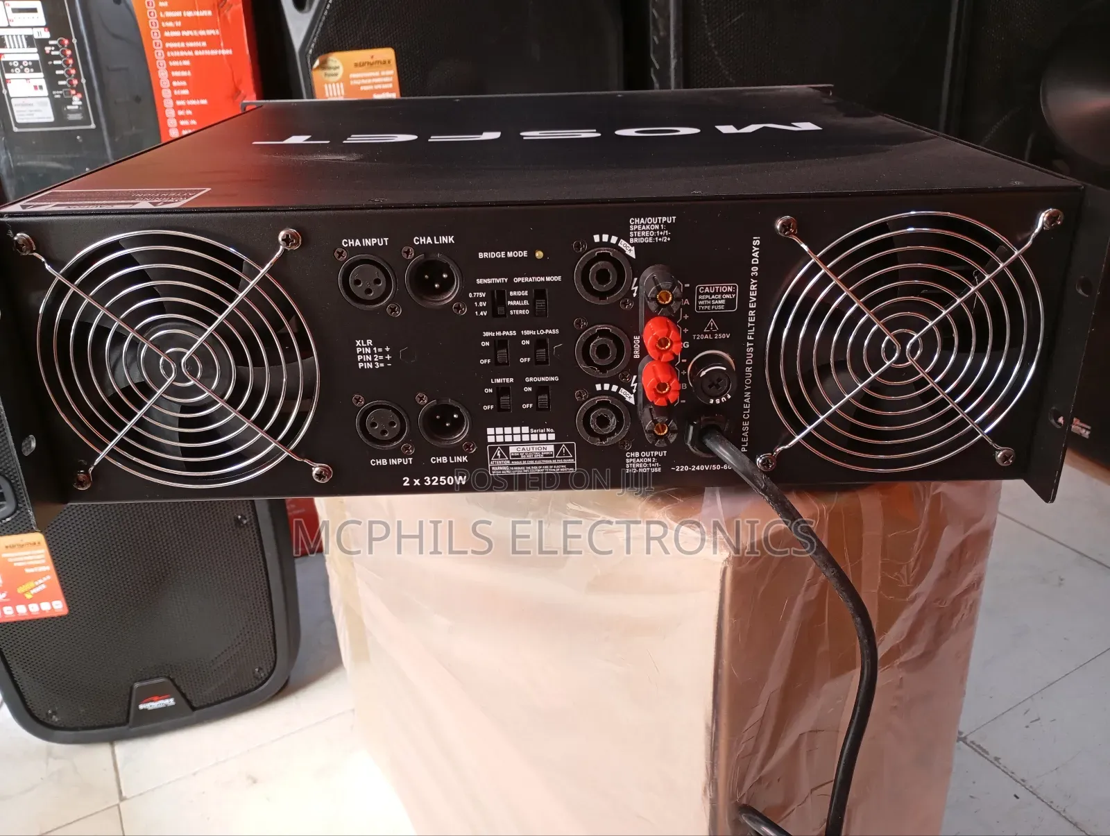 Sunymax Mosfet Powered Amplifier Mx-9000