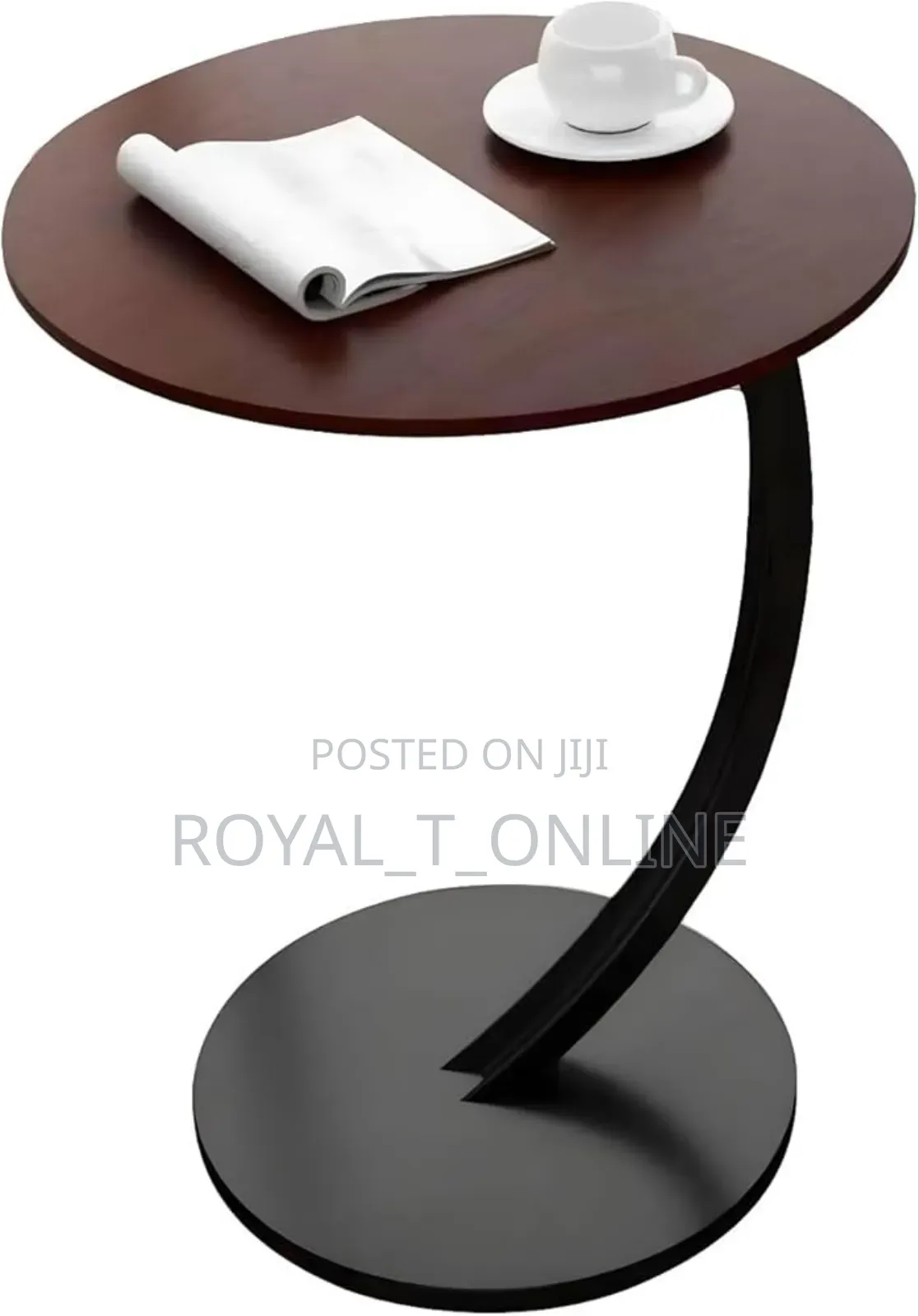 Modern Side Table in Abuja. Round C-Leg Coffee Table