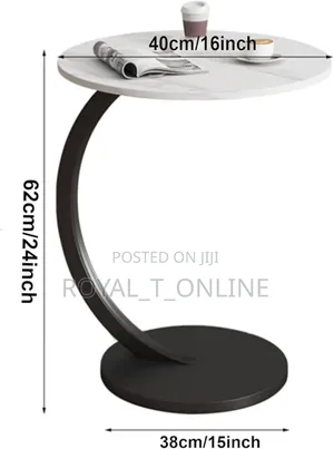 Modern Side Table in Abuja. Round C-Leg Coffee Table