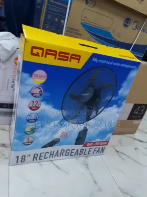 Photo - QASA 18" RECHARGEABLE FAN {Fan Speed: High /Middle/Low }