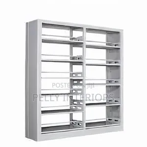 Library Bookshelf Double