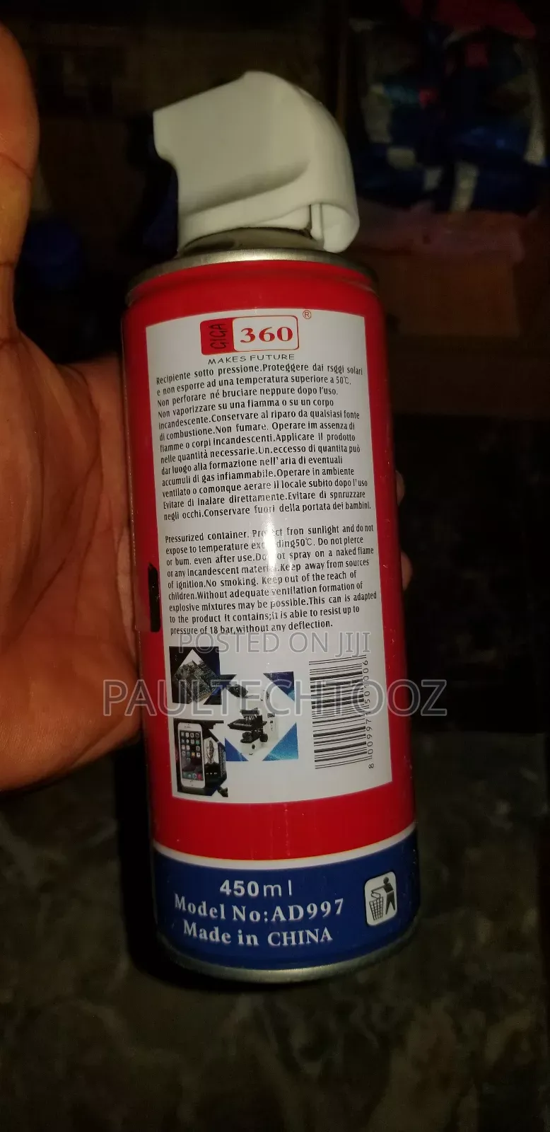 Dry Air Duster Spray