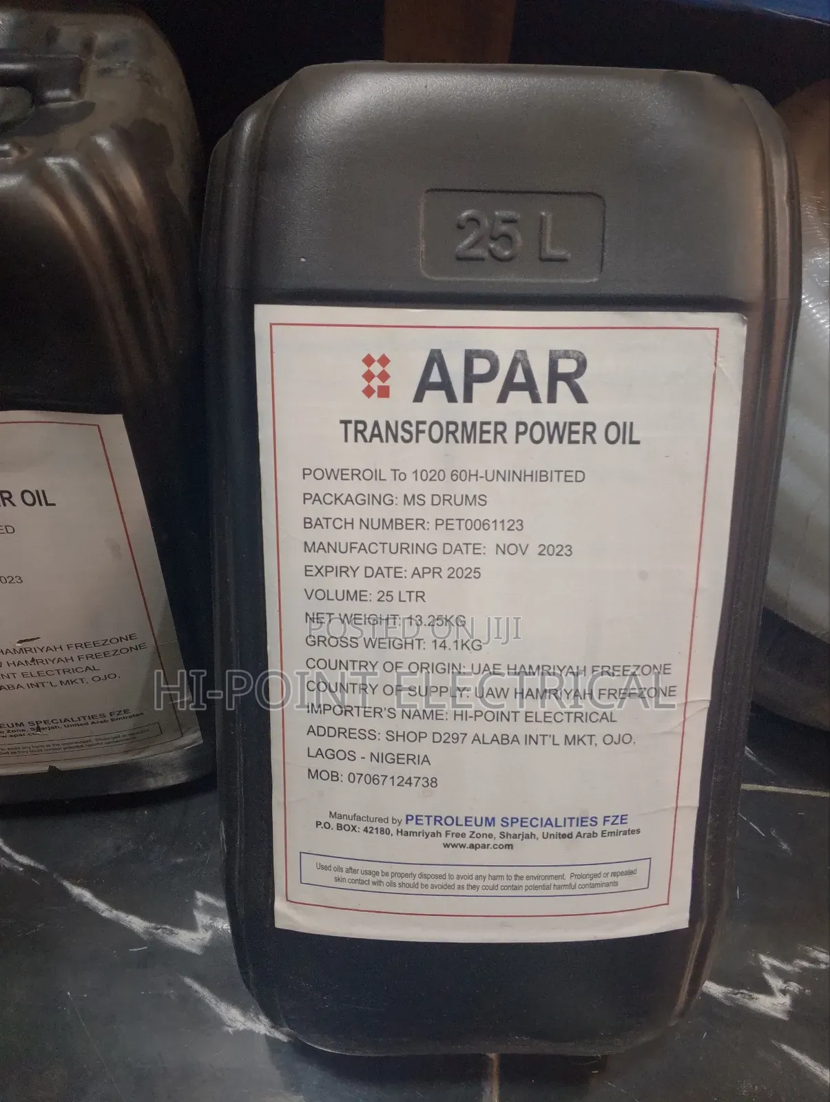 Sealed Transformer Power Oil