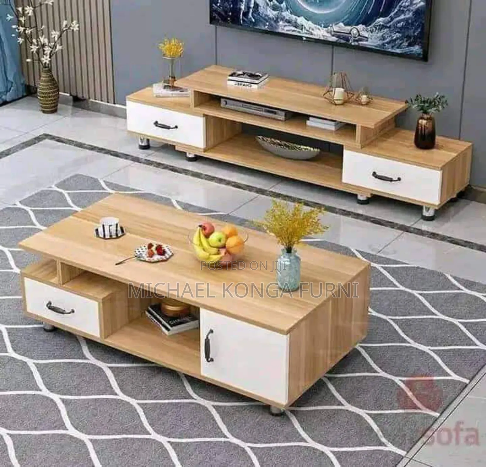TV Shelve and Center Table