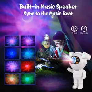 Astronaut Starry Sky Projection Lamp With Bluetooth Speaker