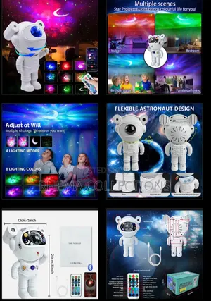 Astronaut Starry Sky Projection Lamp With Bluetooth Speaker