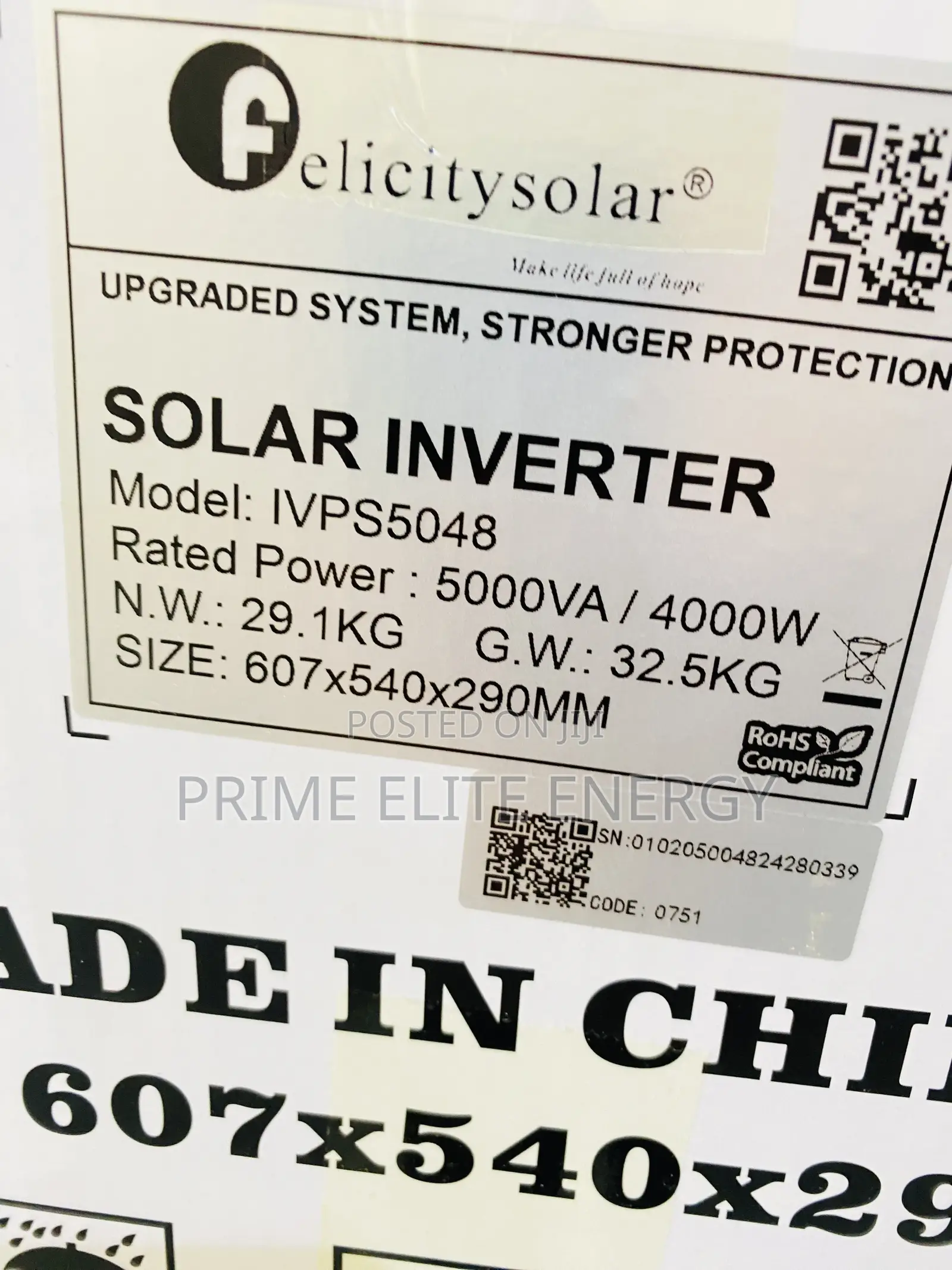 Felicity 5kva 48v Inverter