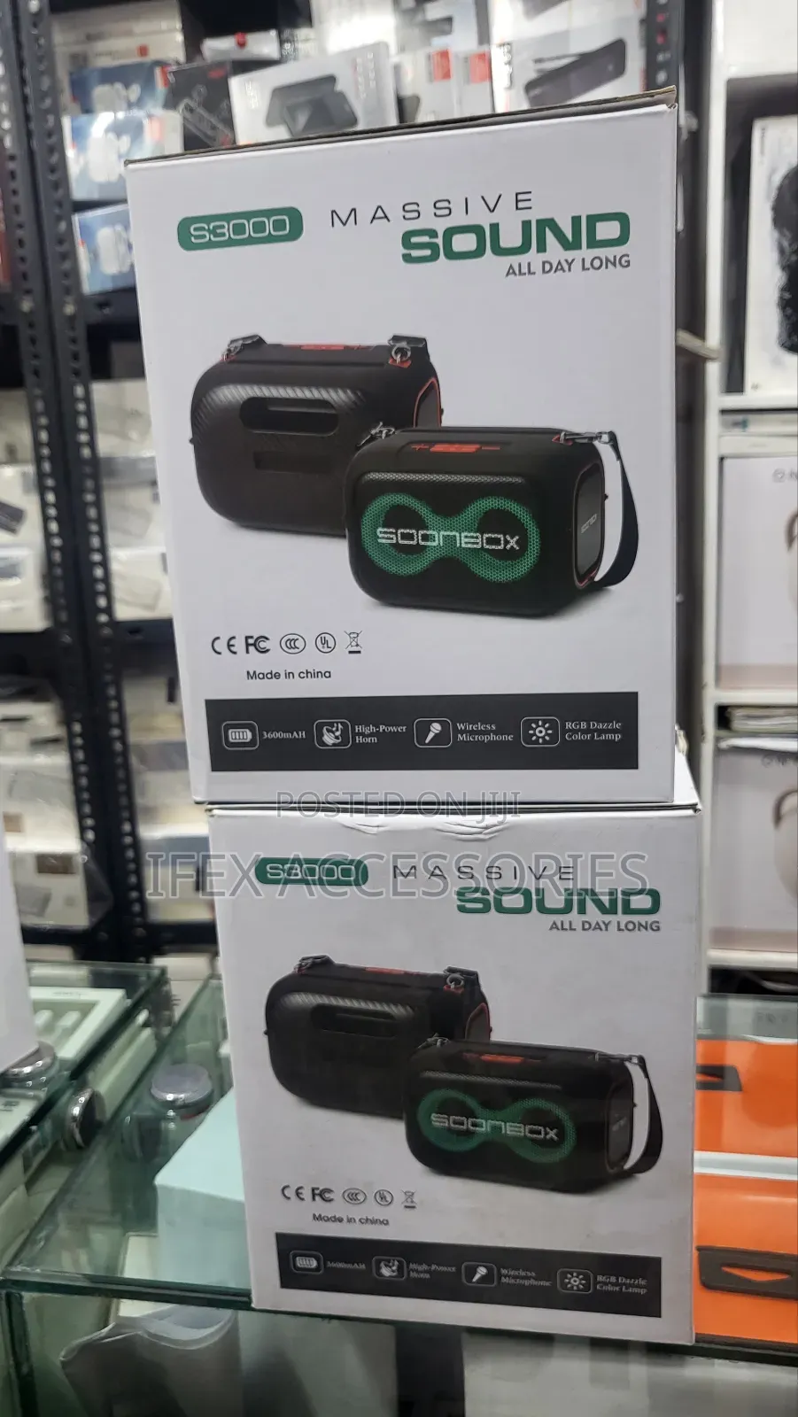 Speaker Soonbox S3000 + 2 Mic Wireless 5.3 Speaker Bluetooth
