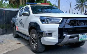 White Toyota Hilux 2020 for Escort and Security