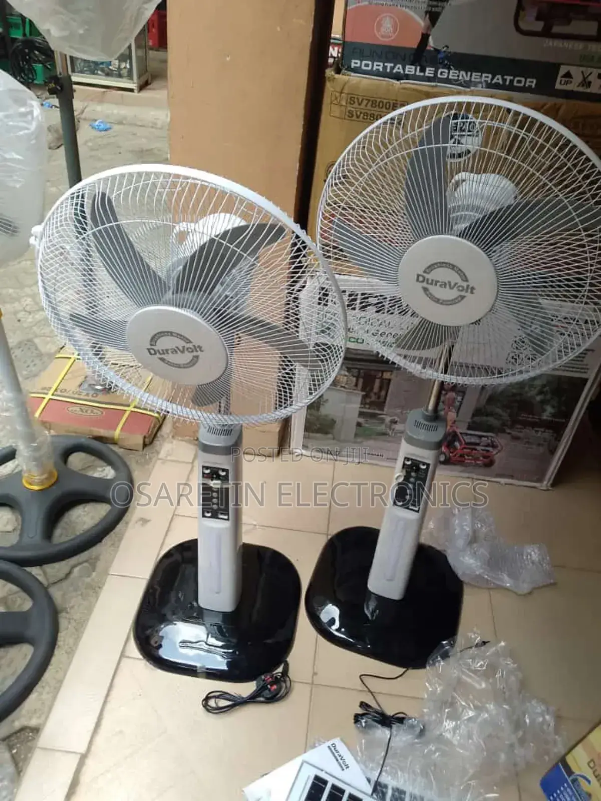 Duravolt Rechargeable Solar Panel Fan