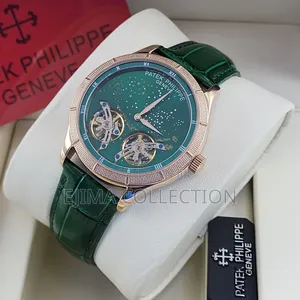Nes Stock Alert !! High Quality PATEK PHILIPPE Leather Watch