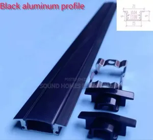 Black Aluminium Profiles and Black Cover