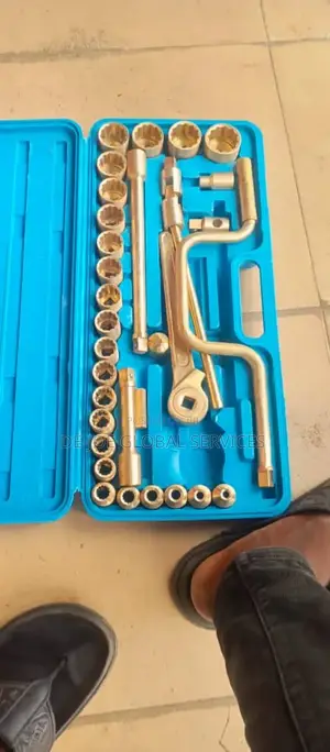 Non Sparking Socket Set 1/2" Drive Brass