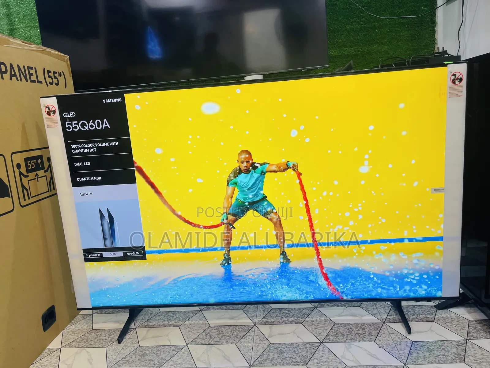 Samsung 55” Class Qled Q60A Quantum HDR Smart TV Alexa
