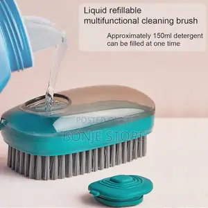 Multifunctional Scrubbing Brush With Liquid Soap Dispenser