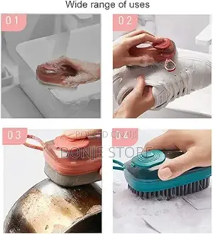 Multifunctional Scrubbing Brush With Liquid Soap Dispenser