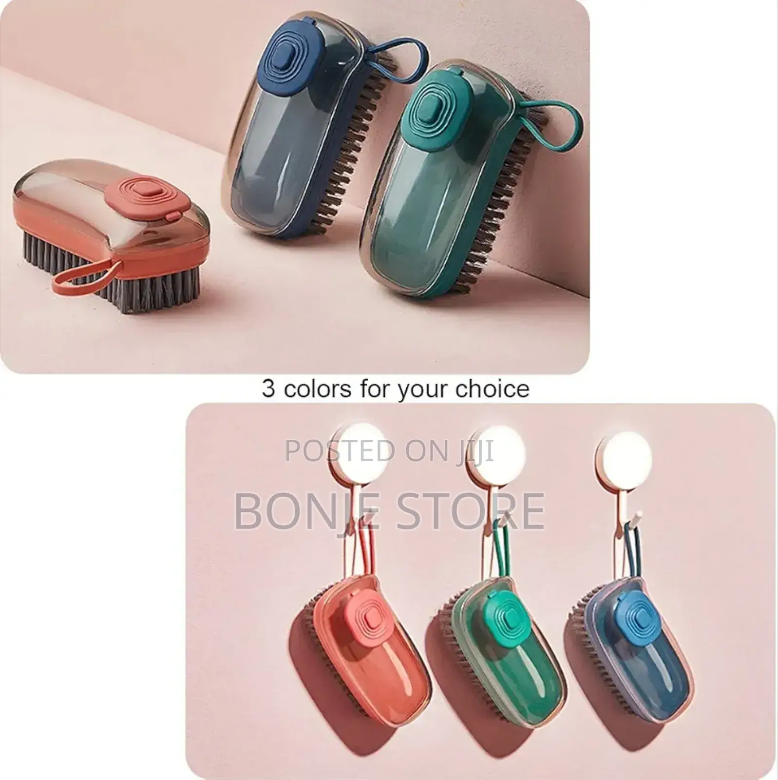 Multifunctional Scrubbing Brush With Liquid Soap Dispenser