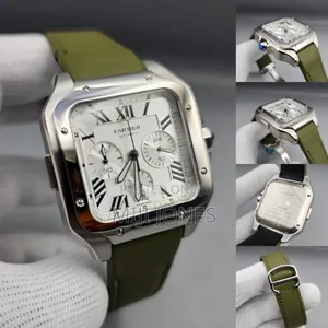 Cartier Santos De Large Model Green Strap