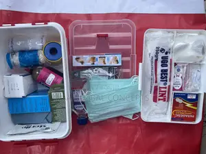 White Plastic Box First Aid Box With Kit