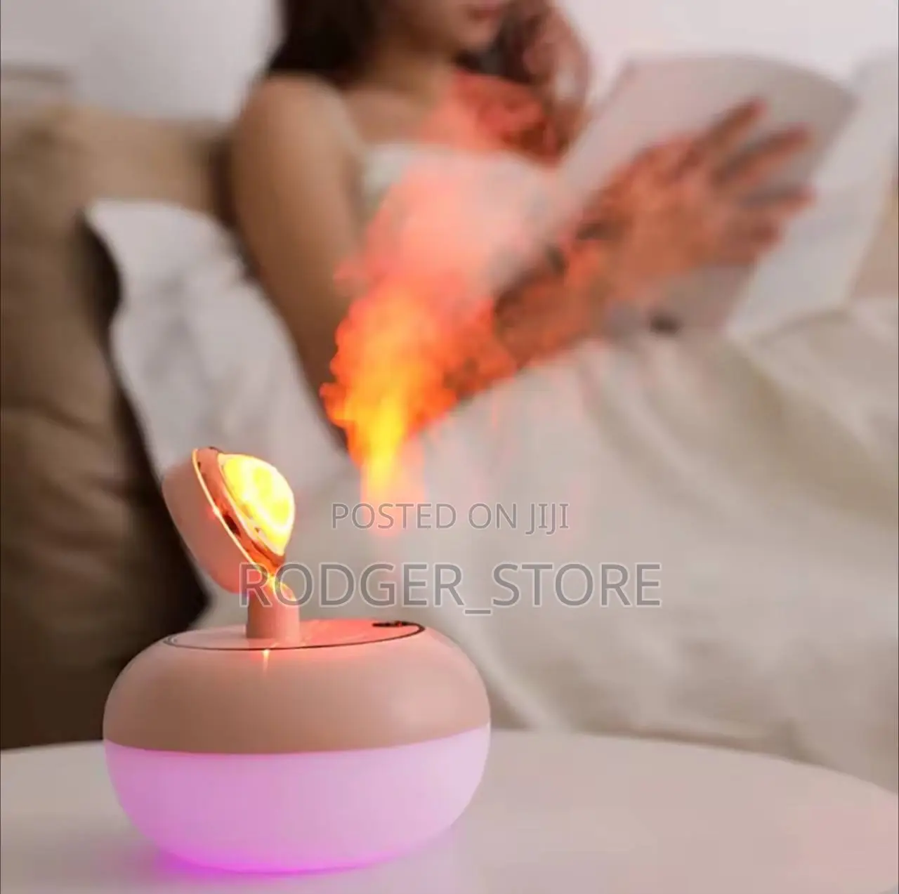 2 in 1 Mini Wireless Sunset Light Air Humidifier Diffuser