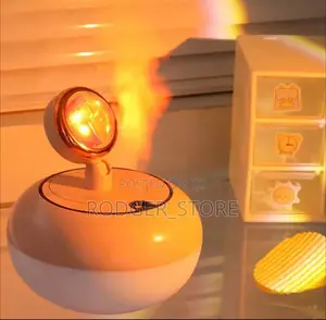 2 in 1 Mini Wireless Sunset Light Air Humidifier Diffuser