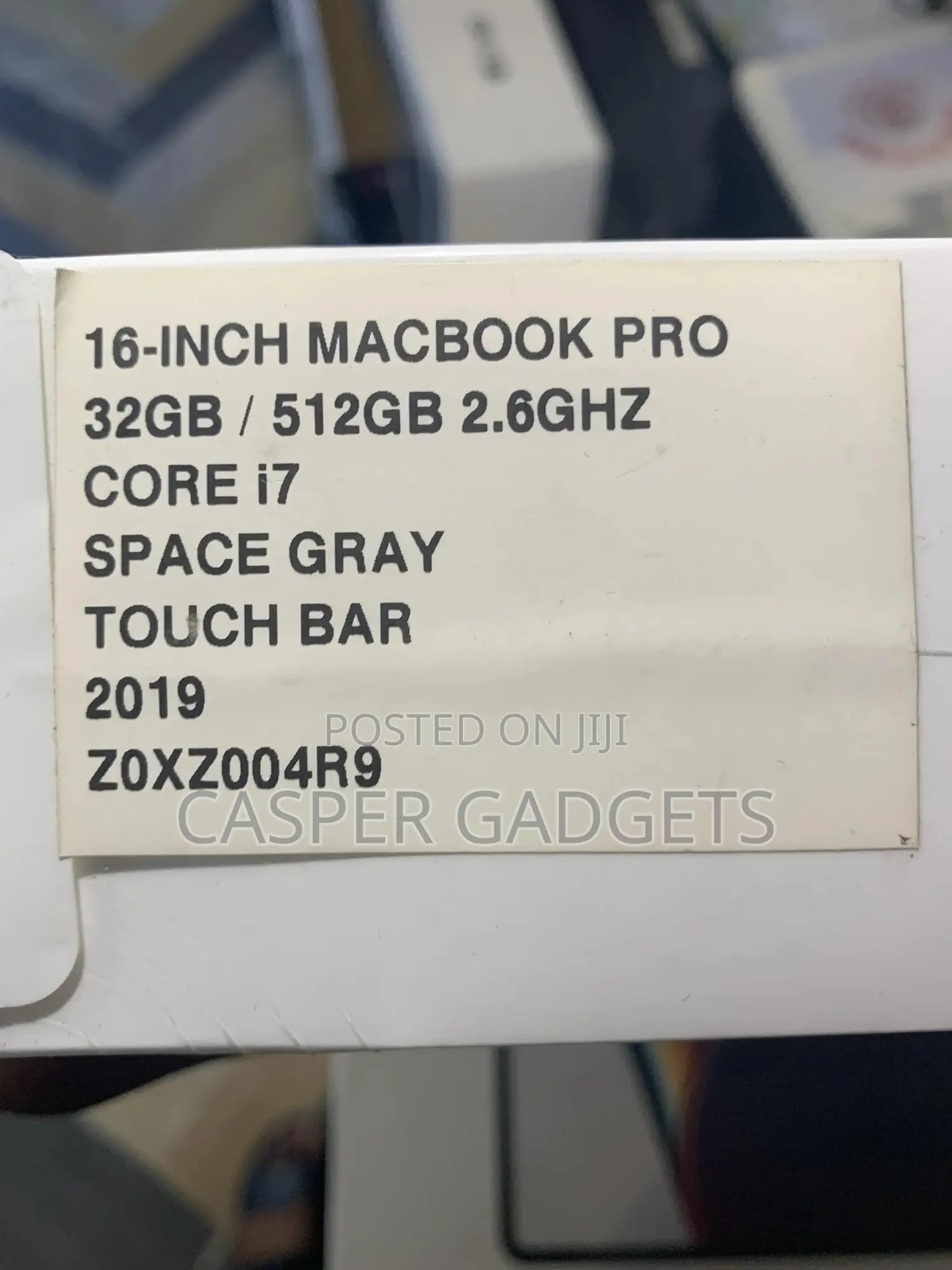 New Laptop Apple MacBook Pro 2019 32GB Intel Core I7 SSD 512GB