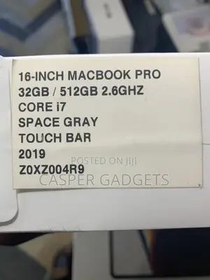 New Laptop Apple MacBook Pro 2019 32GB Intel Core I7 SSD 512GB