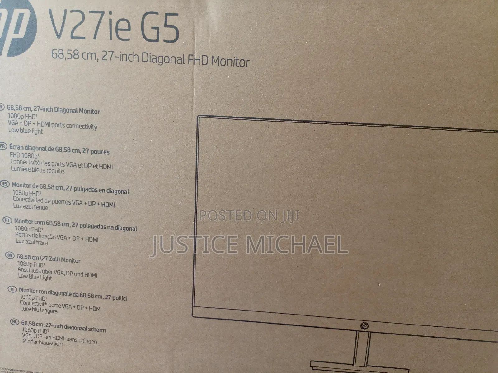 HP V27ie G5 Monitor