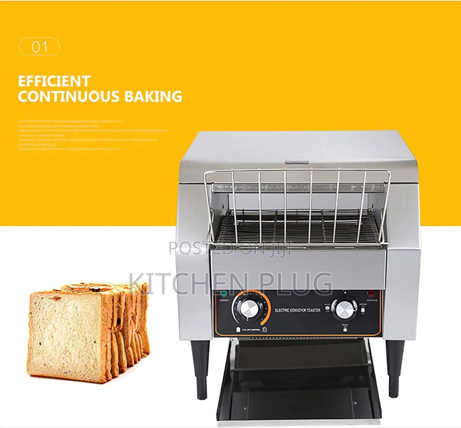 Industrial Electric Conveyor Toaster
