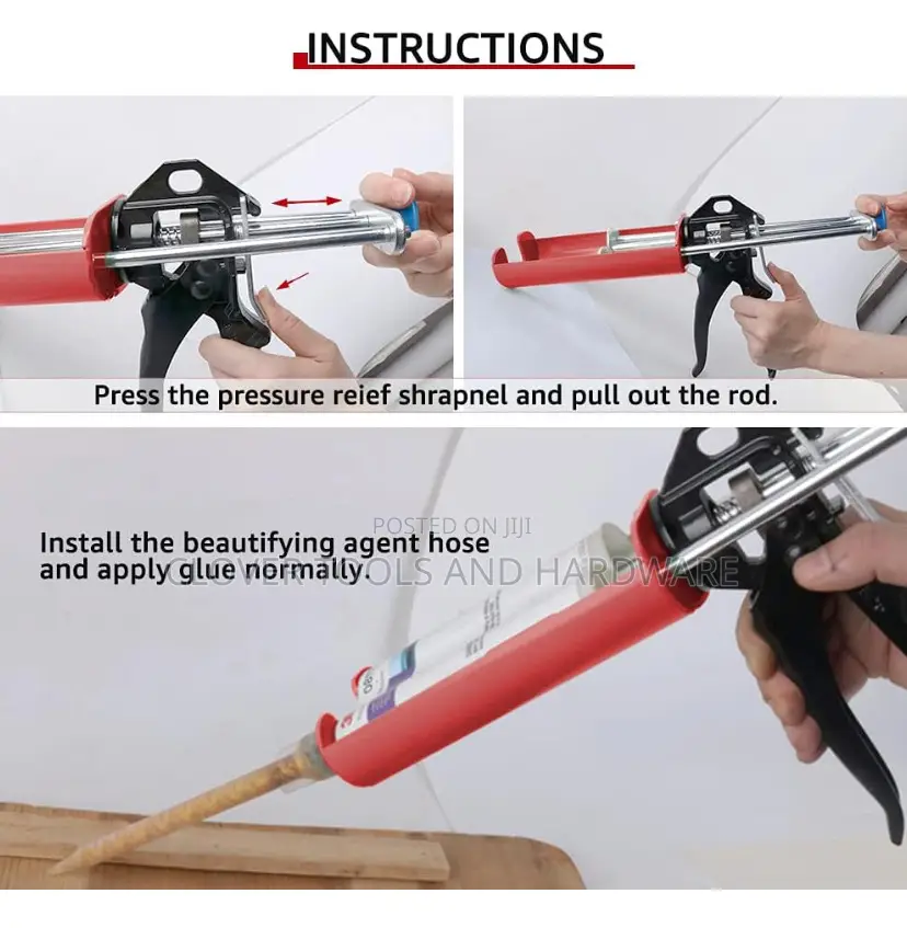 Manual Double Epoxy Gun400 Ml Dual Component Applicator