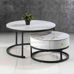High Class Center Table Set With One Drawer