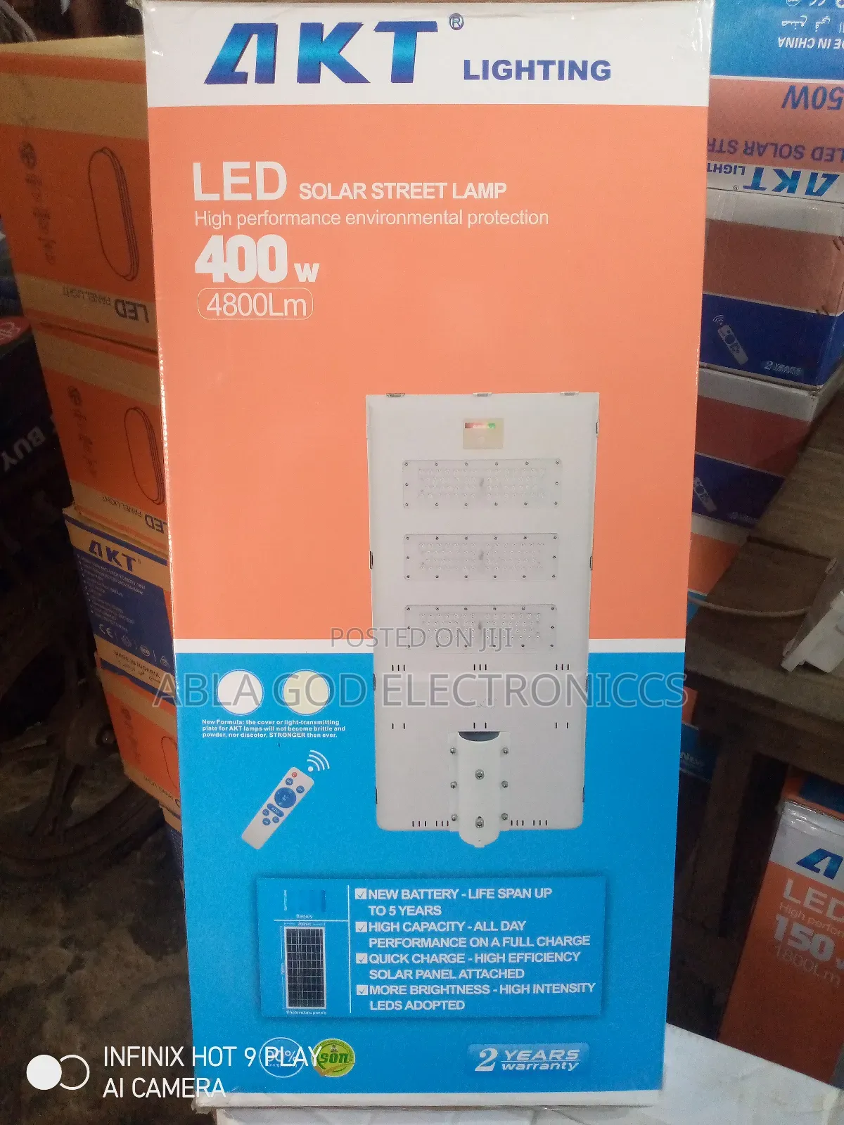 Akt Lightning Led Solar Street Light High Performance 400w .
