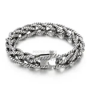 Stainless Steel Bracelet for Men 22cm