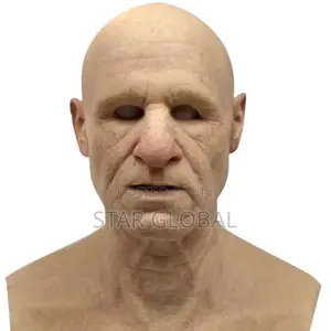Photo - Christmas Santa Face Guard Artificial Skin Halloween Mask
