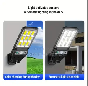 Solar LED Wall Light, With Motion Sensor Remote Control.