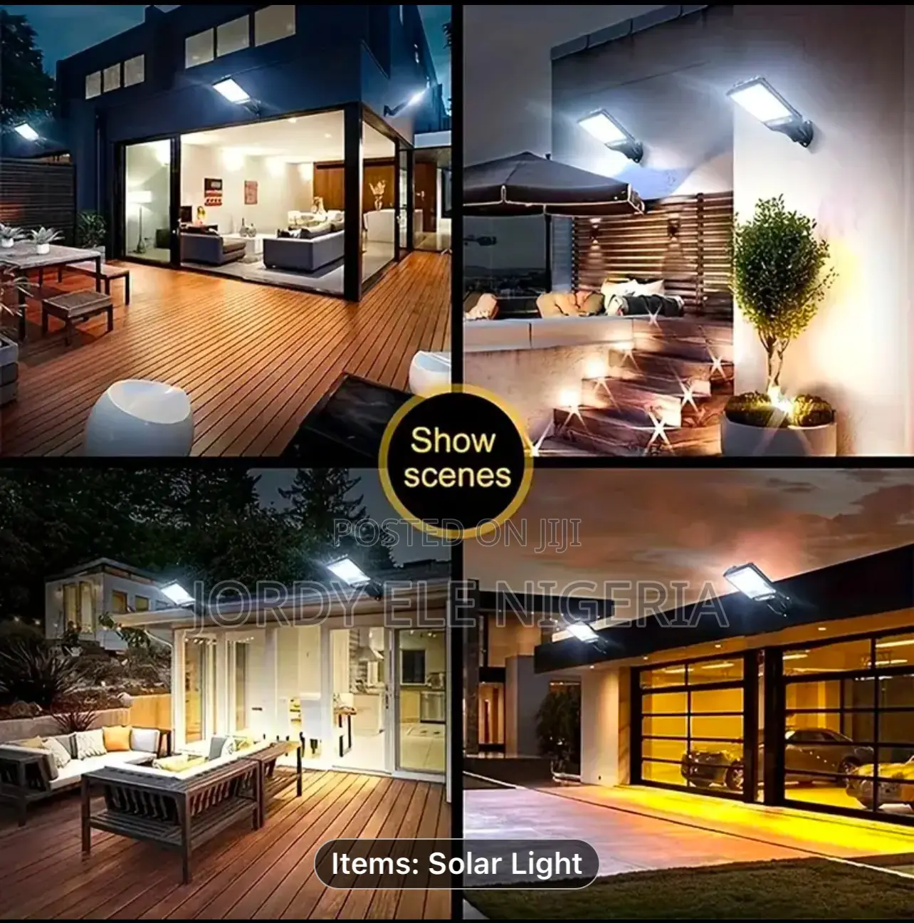 Solar LED Wall Light, With Motion Sensor Remote Control.
