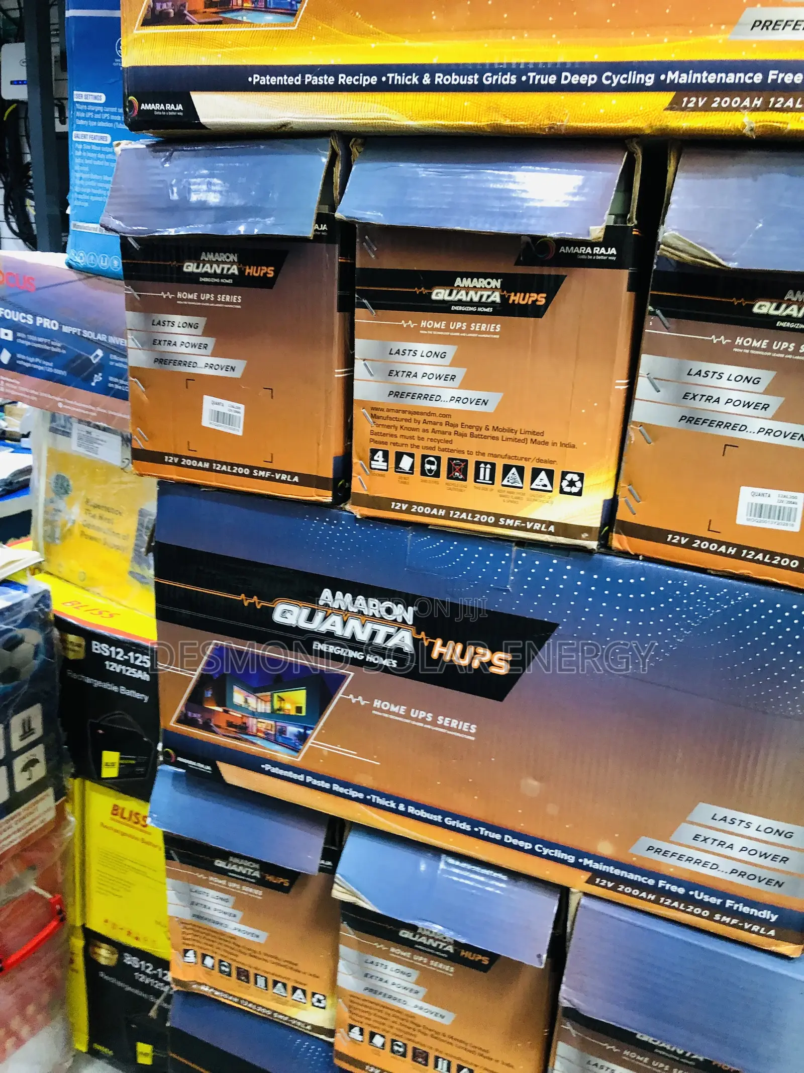 200ah 12V Dry Cell Quanta Solar Batterys