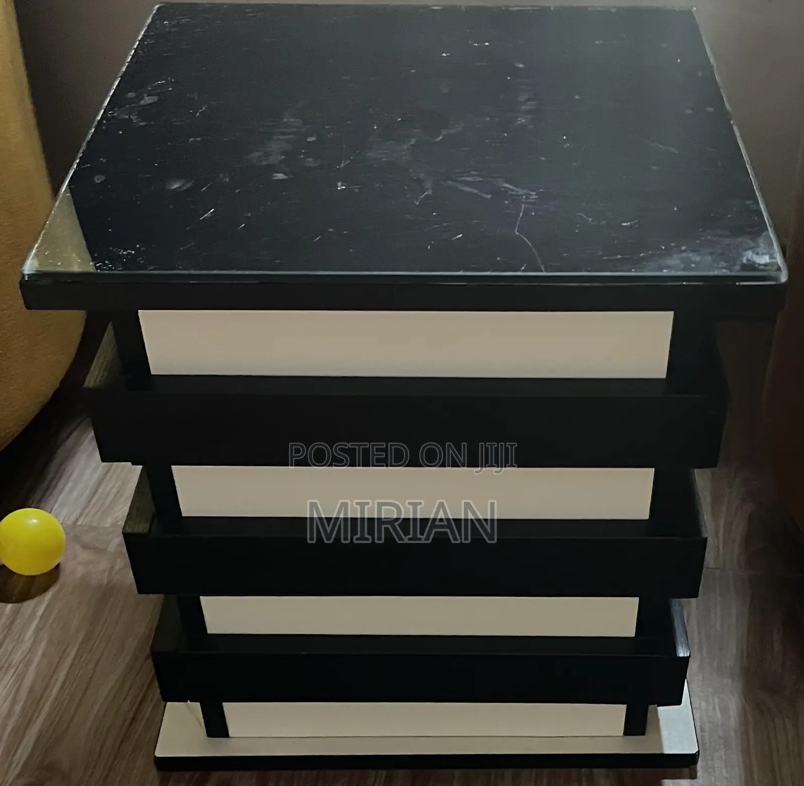 Center Table and Two Side Stools