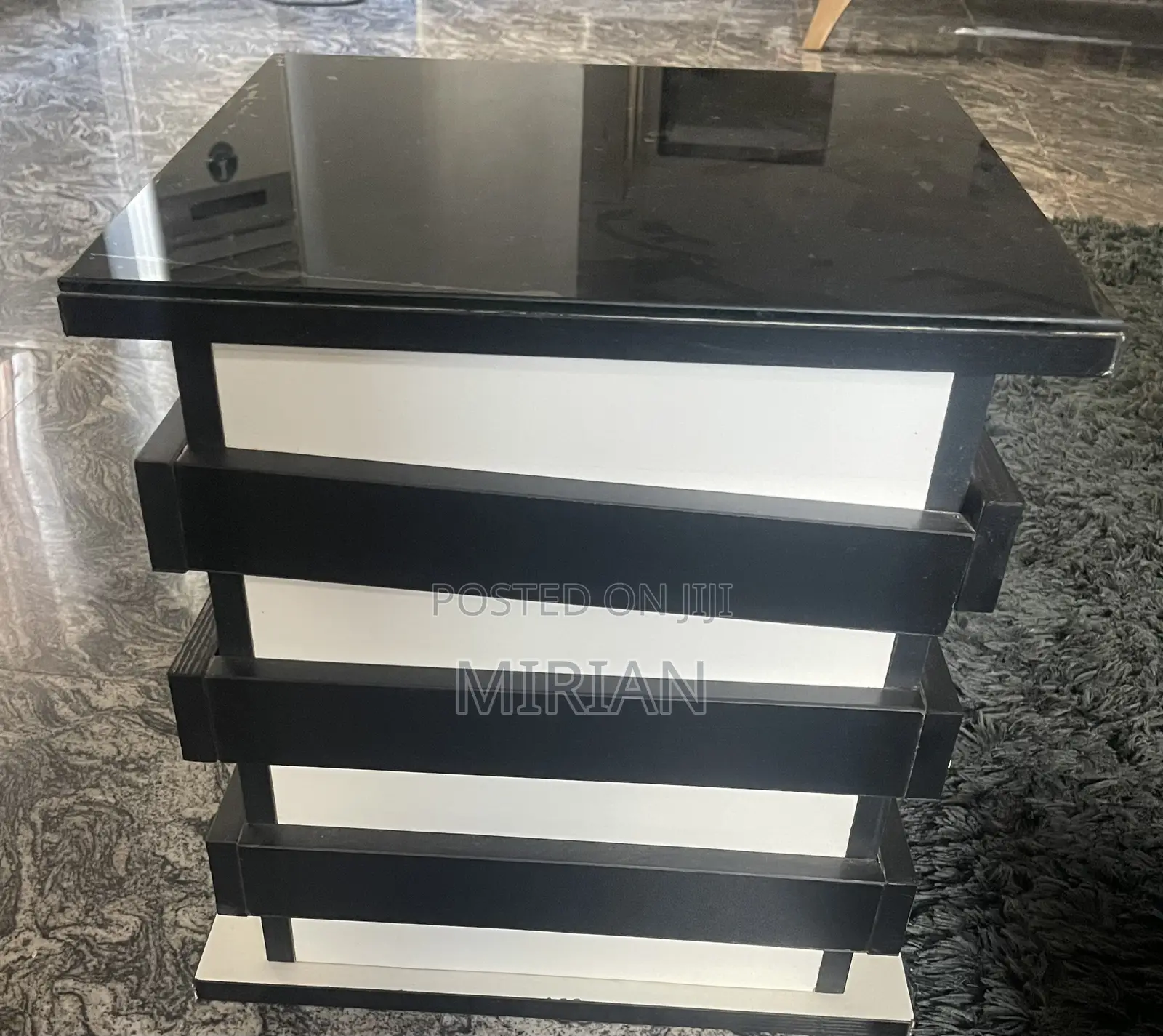 Center Table and Two Side Stools