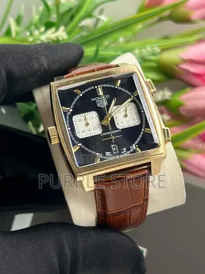 Photo - Tag Heuer Monaco-Chronograph Brown Leather