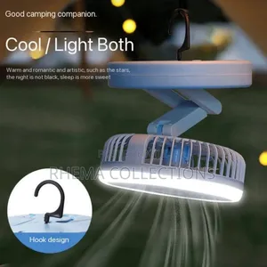 Jk-F Foldable Rechargeable Table Fan With LED Light