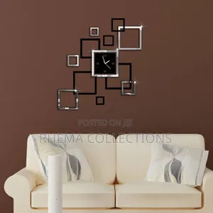 Box Shape Acrylic Wall Clock
