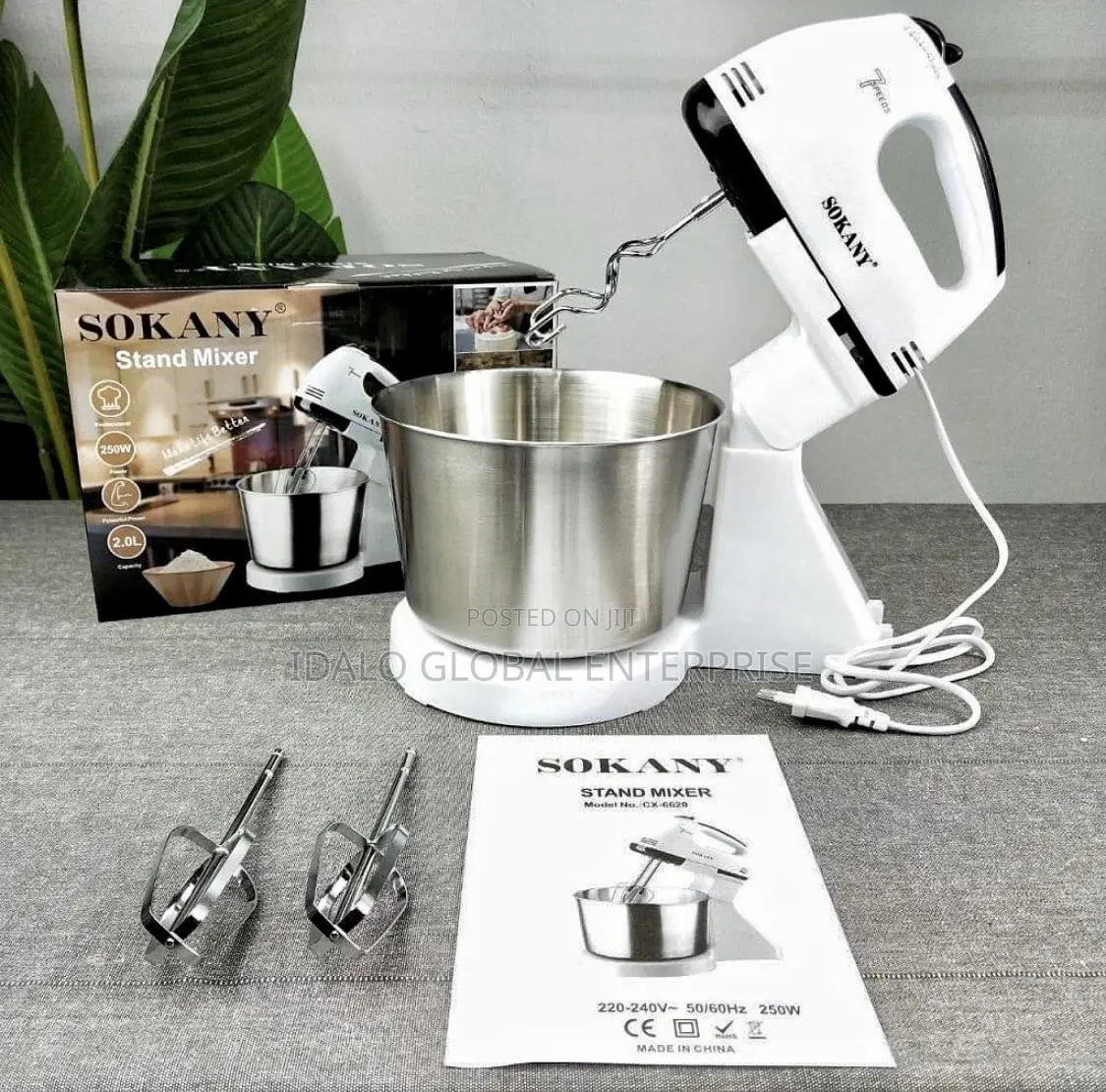 Sokany Stand Mixer - 2.0L